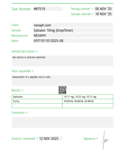 Epitalon peptide - Epitalon 10mg (10 vials/kit)