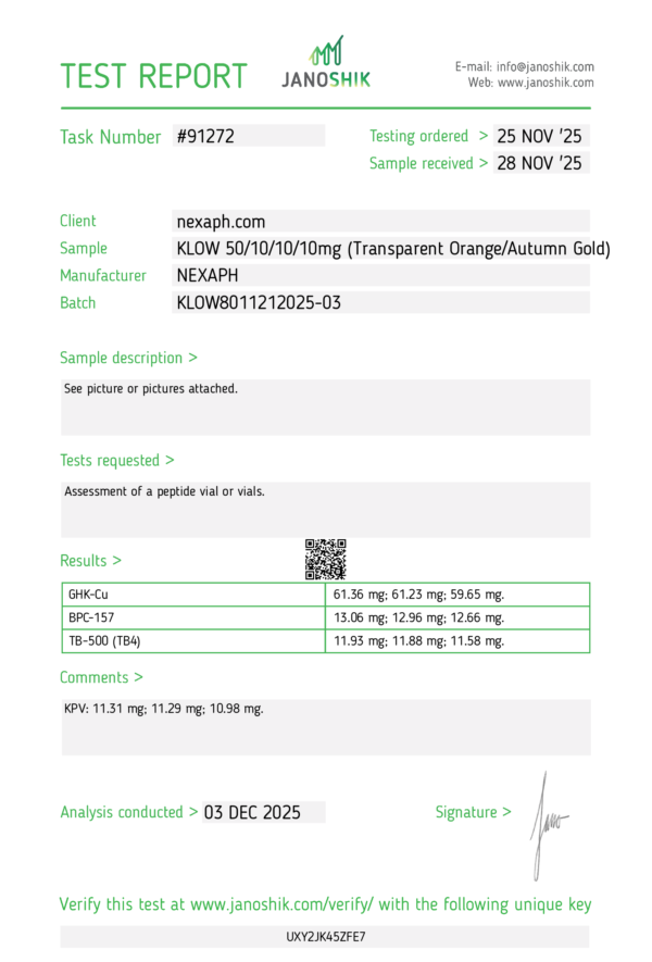 KLOW Blend 80mg (10 vials/Kit) - Image 2