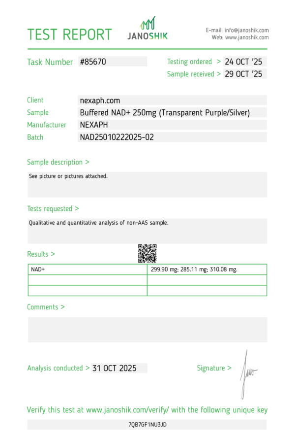 NAD+ 250mg Buffered (10 vials/kit) - Image 2