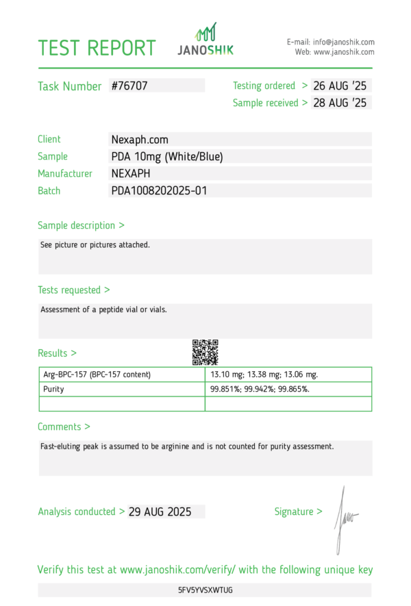 PDA 10mg (10 vials/kit) - Image 2